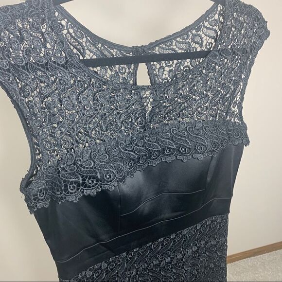 JAX size 8 black lace evening cocktail dress (F1) - Picture 1 of 10